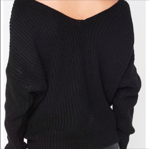 SALE Twisted Open BackFront Twist Knot Sweater - Picture 6 of 7